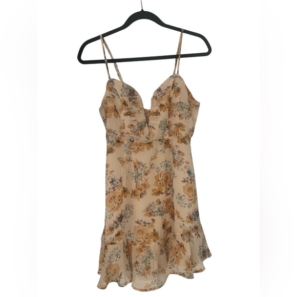 Saints + Secrets Floral Ruffle Mini Dress - size medium - Picture 2 of 10